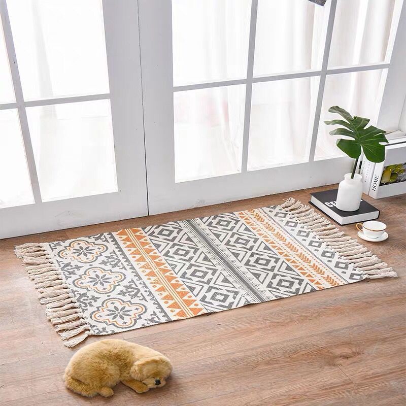 Scandinavian Style Linen Cotton Rug Image