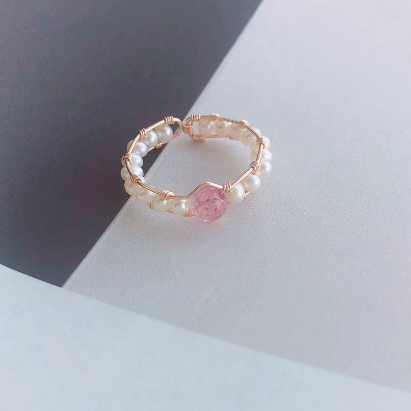 Grey Moonlight Pearl Ring Image