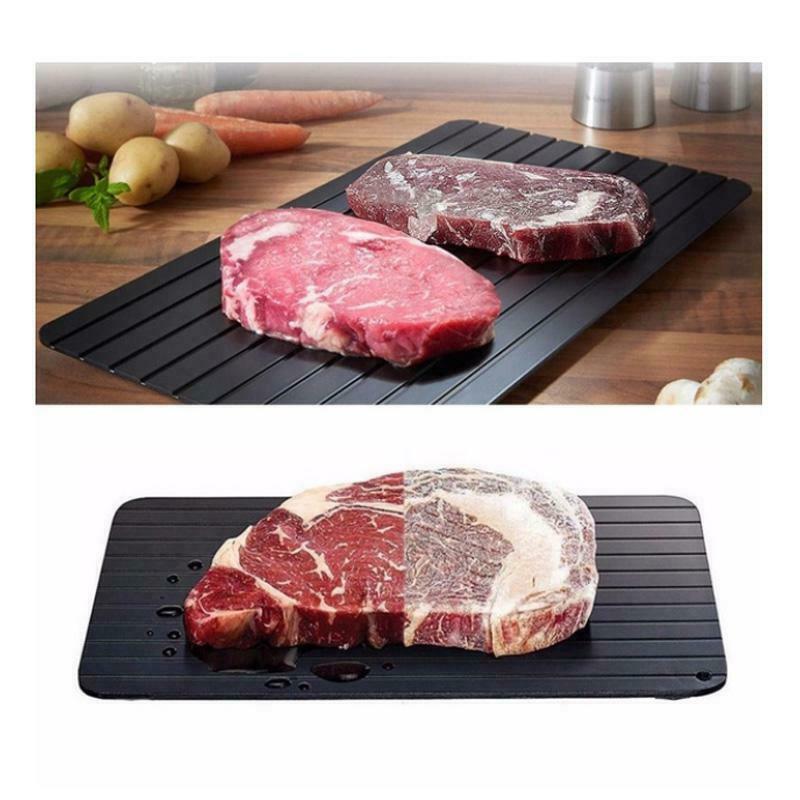 Fast Defrost Tray Fast Thaw Frozen Food Meat Fruit Quick Defrosting Plate Board Defrost Tray Thaw Master Kitchen Gadgets Image