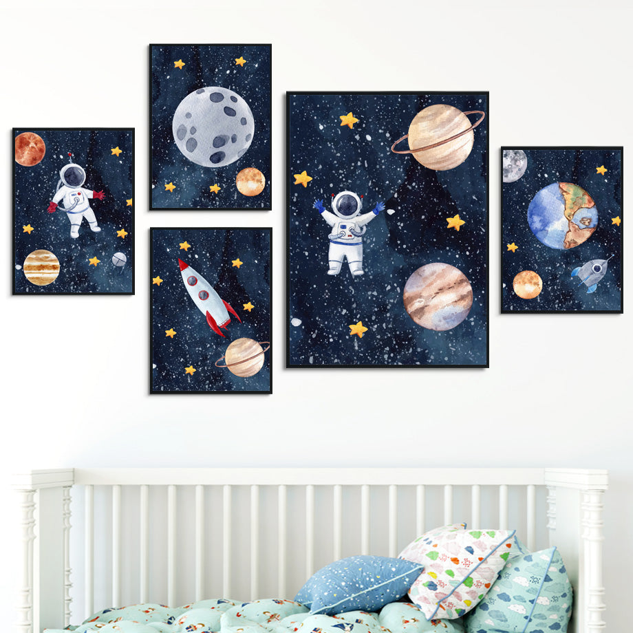 Astronaut Wall Art Canvas Painting Image