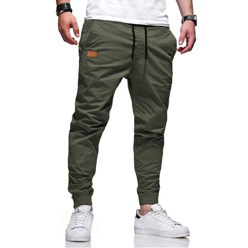 Youth Fashion Casual Tether Loose Cargo Ankle Banded Pants Image