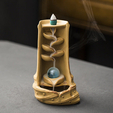 Multi-layers Ceramic Back flow Incense Burner Image