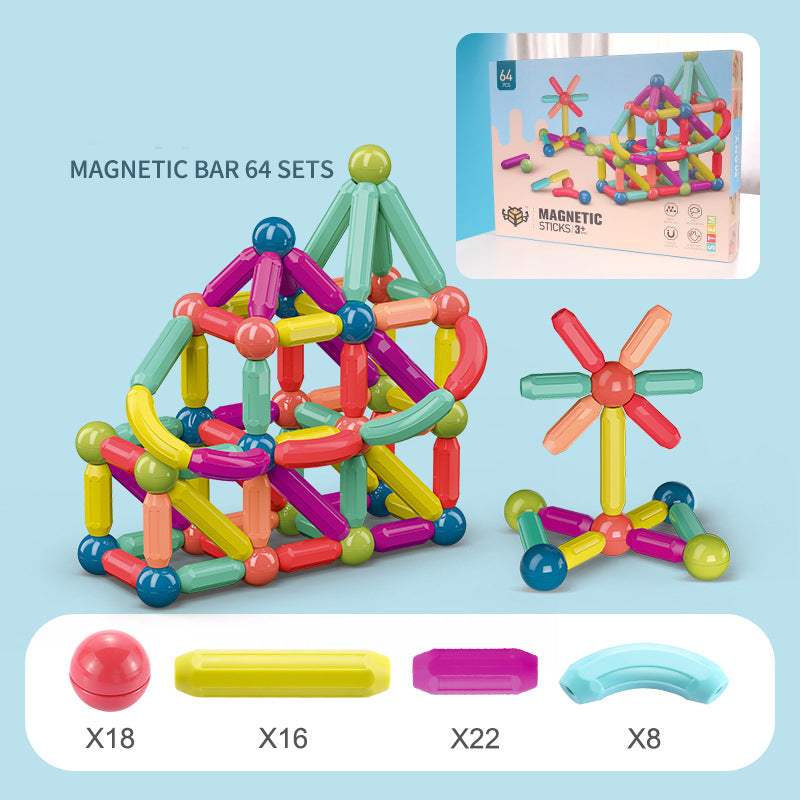 Baby Toys Magnetic Stick Building Blocks Game Magnets Children Set Kids Magnets For Children Magnetic Toy Bricks Image