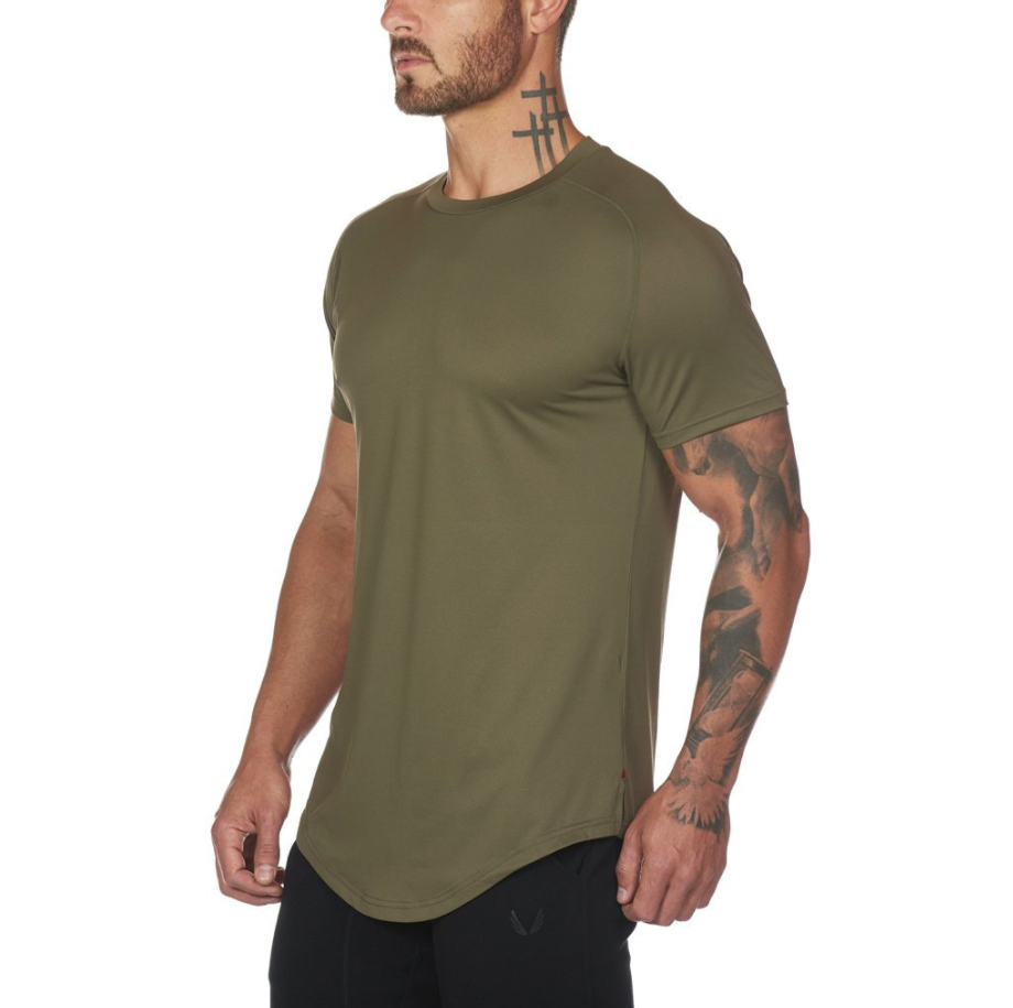 New Gym Wear Plain Shirts Custom Mens Fitness Sports Clothing Image