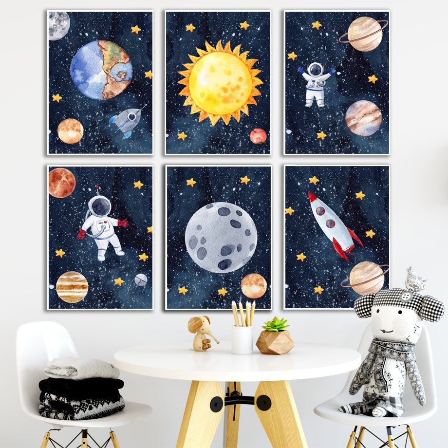 Astronaut Wall Art Canvas Painting Image