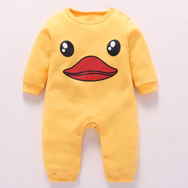 Baby baby clothes wear one piece clothes pure cotton clothes Image