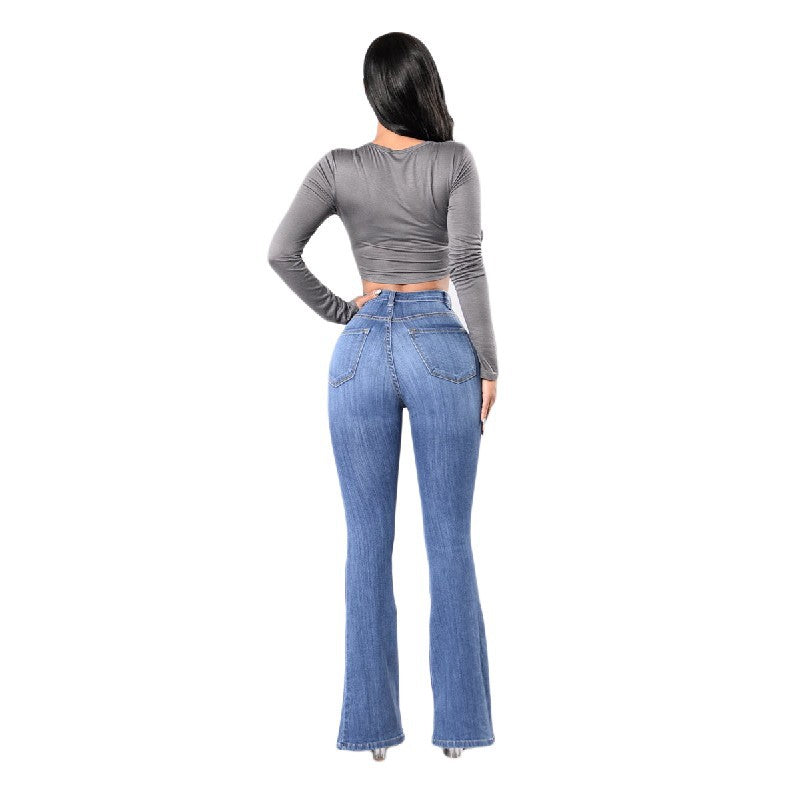 New high waist stretch jeans Image