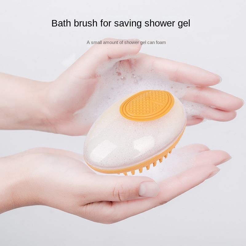 Dog Cat Bath Brush 2-in-1 Pet SPA Massage Comb Soft Silicone Pets Shower Hair Grooming Cmob Dog Cleaning Tool Pet Products Image