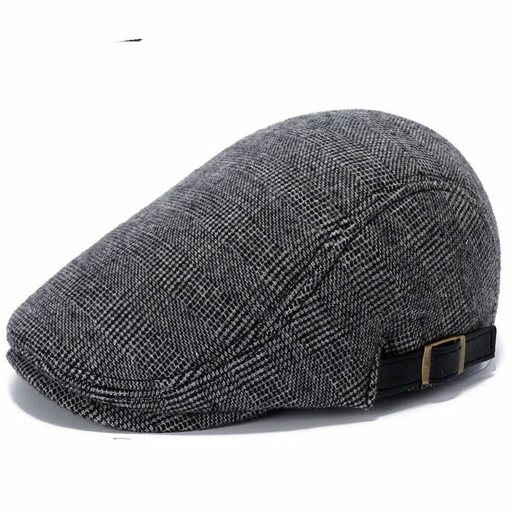 Outdoor Autumn And Winter Woolen Hat Men's Beret Image