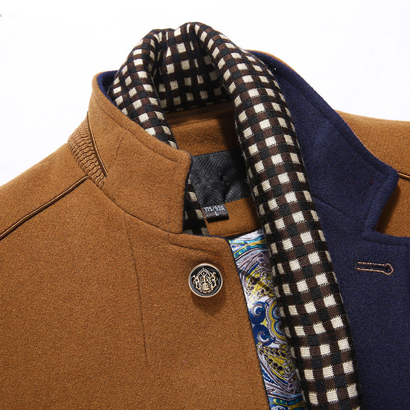 Men's woollen overcoat Image