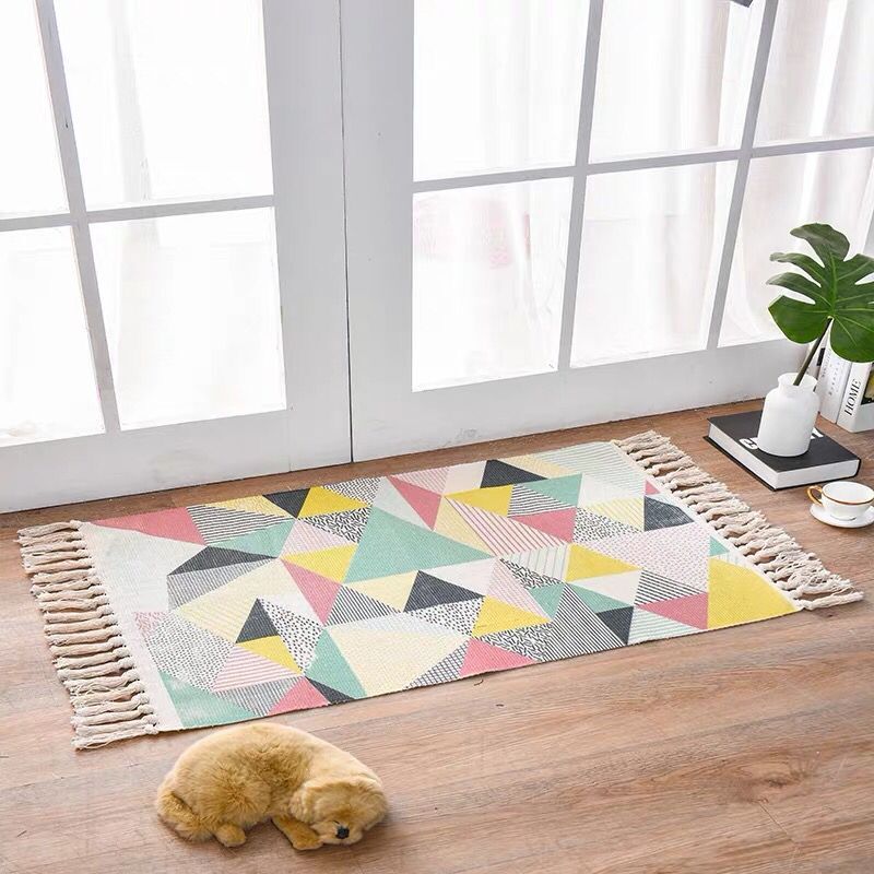 Scandinavian Style Linen Cotton Rug Image