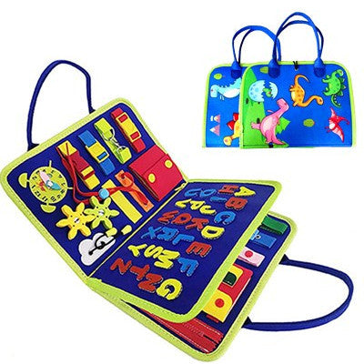 New Busy Book Children's Busy Board Dressing And Buttoning Learning Baby Early Education Preschool Sensory Learning Toy Image