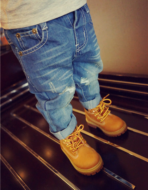 Ripped Jeans Washed Boy European Style Image