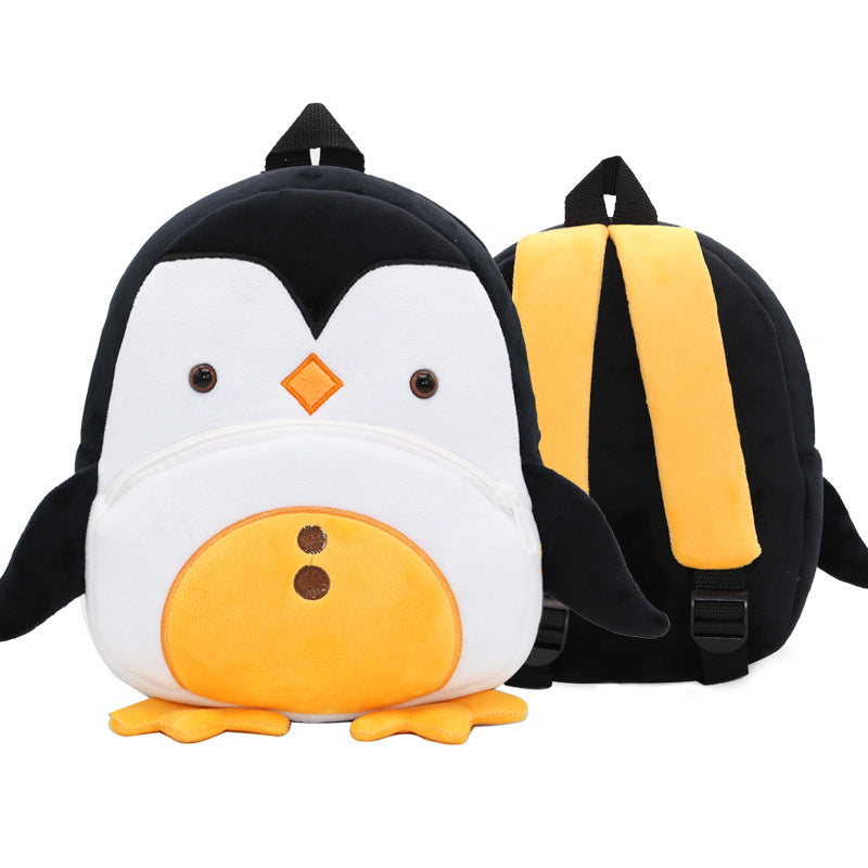 Cute Plush Backpacks Kindergarten Cartoon School Bags Children Animal Toys Bag Image