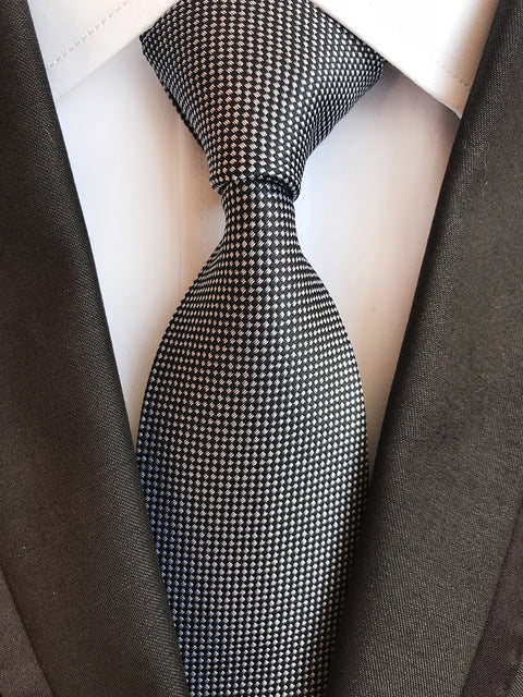 Silk tie luxurious striped Plaid tie Image