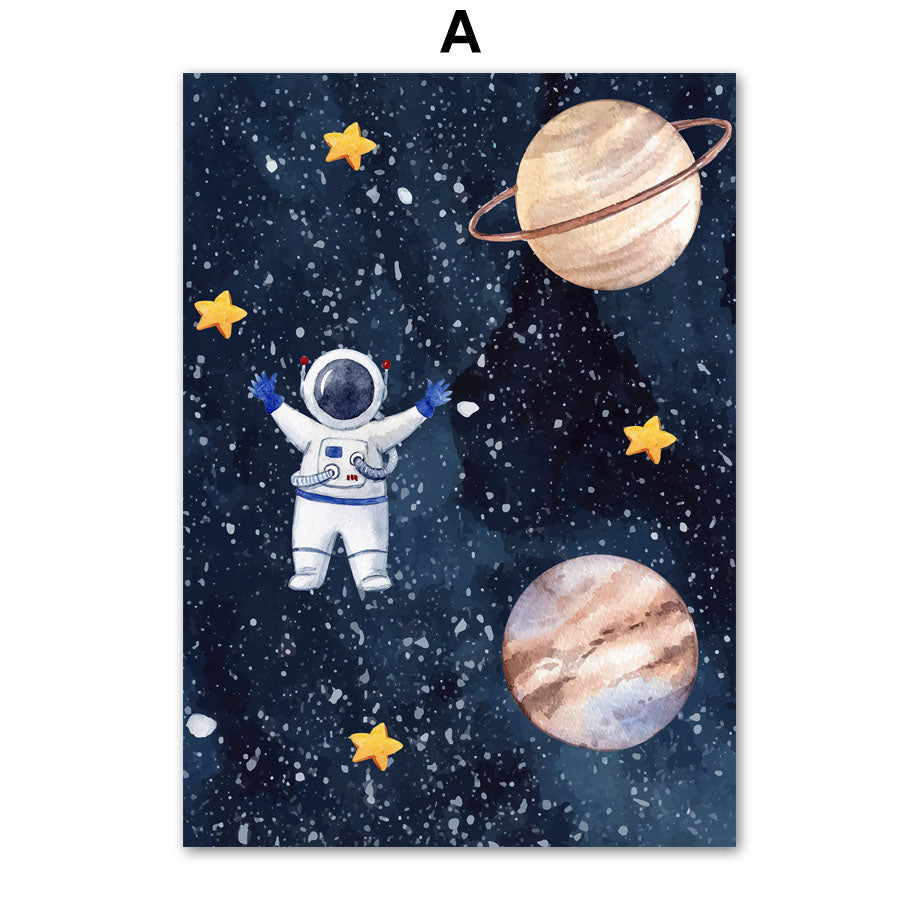 Astronaut Wall Art Canvas Painting Image