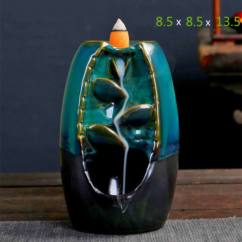 Multi-layers Ceramic Back flow Incense Burner Image