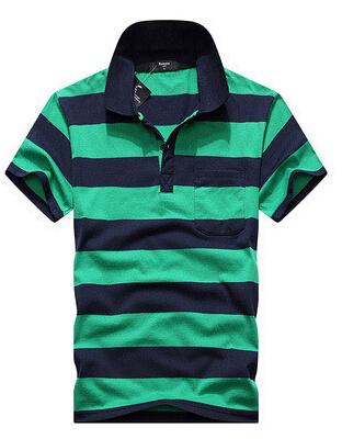 Stripe Men Polo Shirt Image