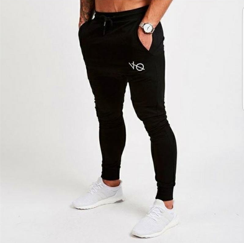 Spring and autumn men's fashion casual slim sports pants men's printed trousers Image