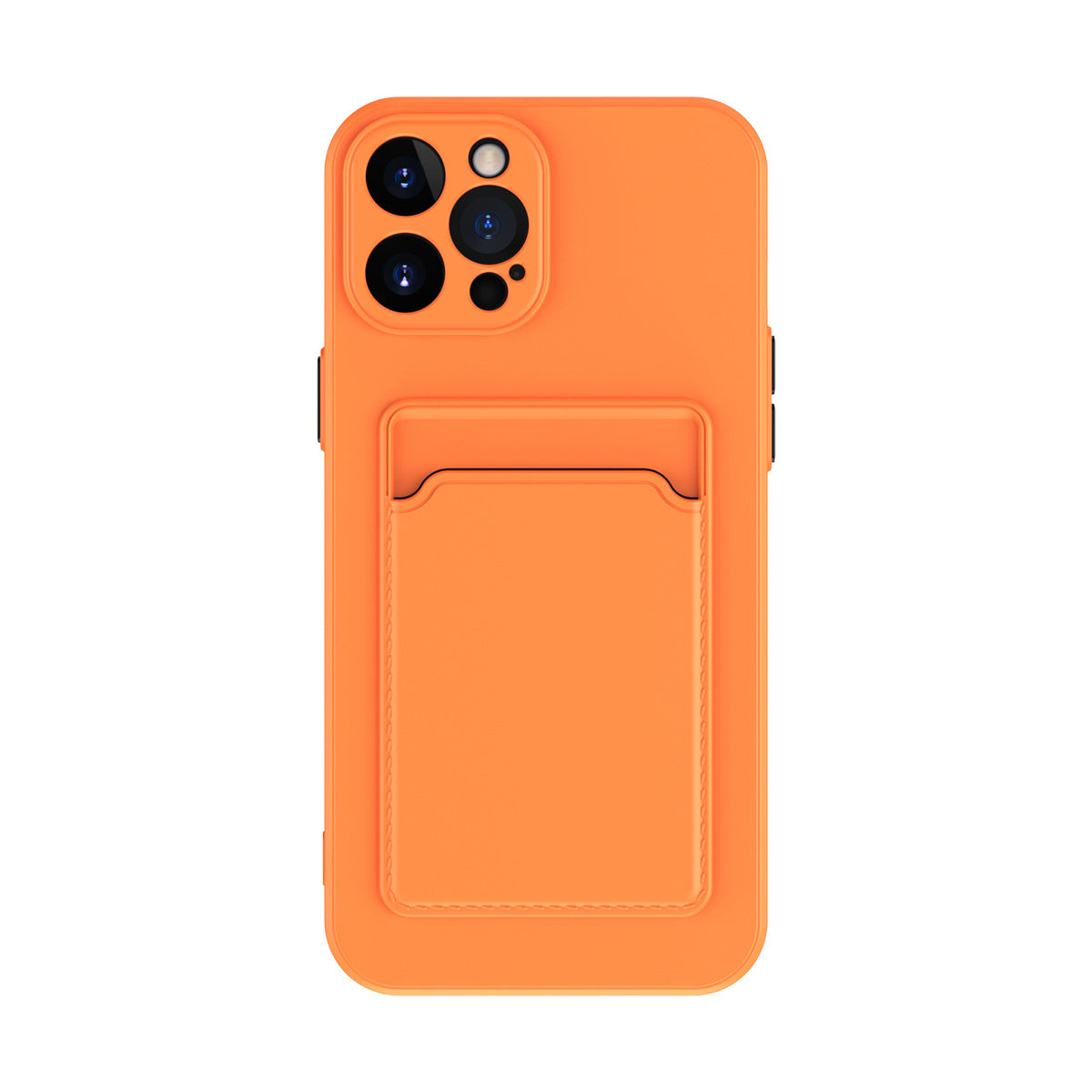 Simple Pure Color Liquid Silicone Phone Case Image