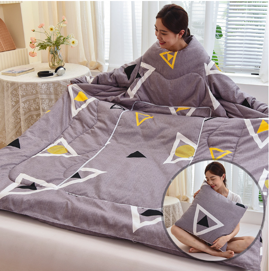 Winter Lazy Quilt with Sleeves Image