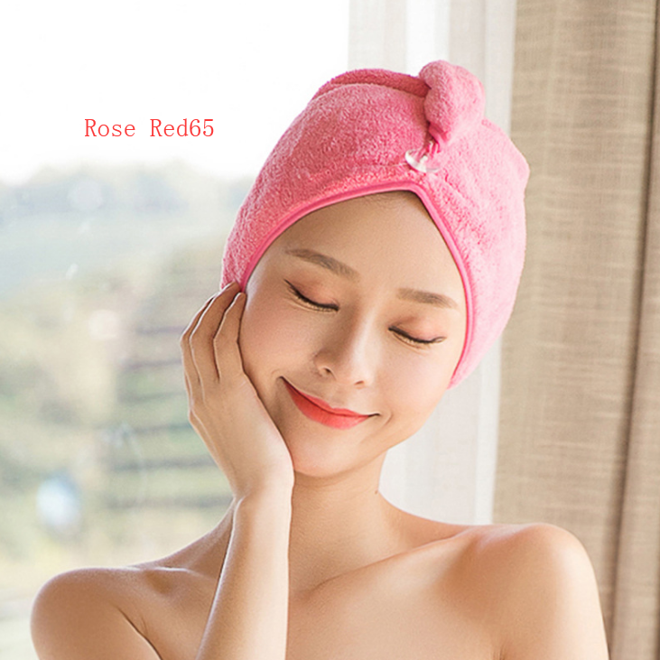 Women's Hair Dryer Cap, Absorbent Dry Hair Towel Image