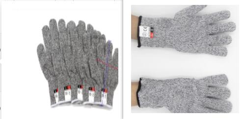 Rubber - dipped gloves against stabbing and cutting Image