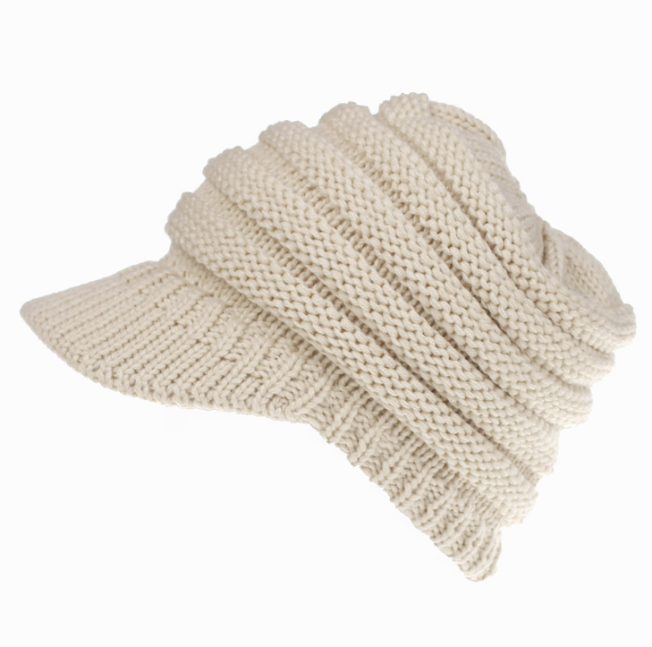 Women Ponytail Beanies Autumn Winter Hats Female Soft Knitting Caps Warm Ladies Skullies Image