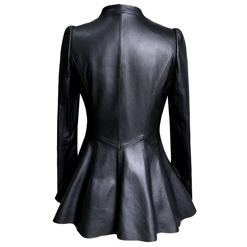 Short Coat Women's Leather Jacket Image