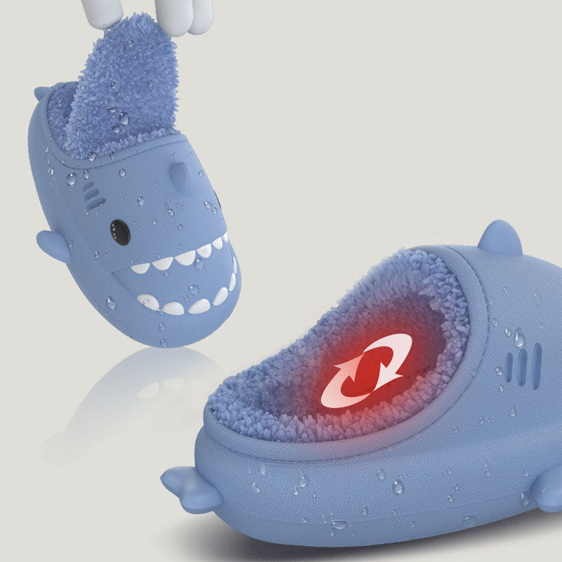 Shark Shoes For Child Cute Waterproof Warm Slippers Home Shoes Kids Image