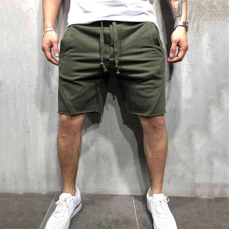 summer mens gym sports sport grey shorts for men Image