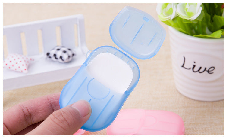 New Convenient Boxed Disposable Mini Soap Tablets For Travel Use Image