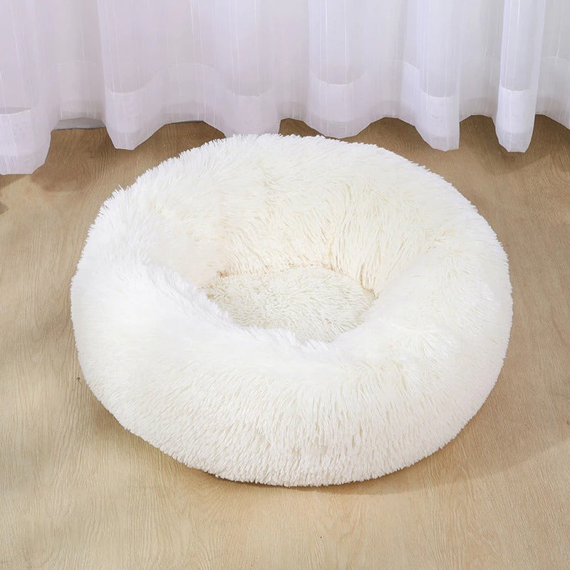 Dog Bed Super Soft Washable Long Plush Pet Kennel Deep Sleep Dog House Velvet Mats Sofa For Dog Basket Pet Cat Bed Image