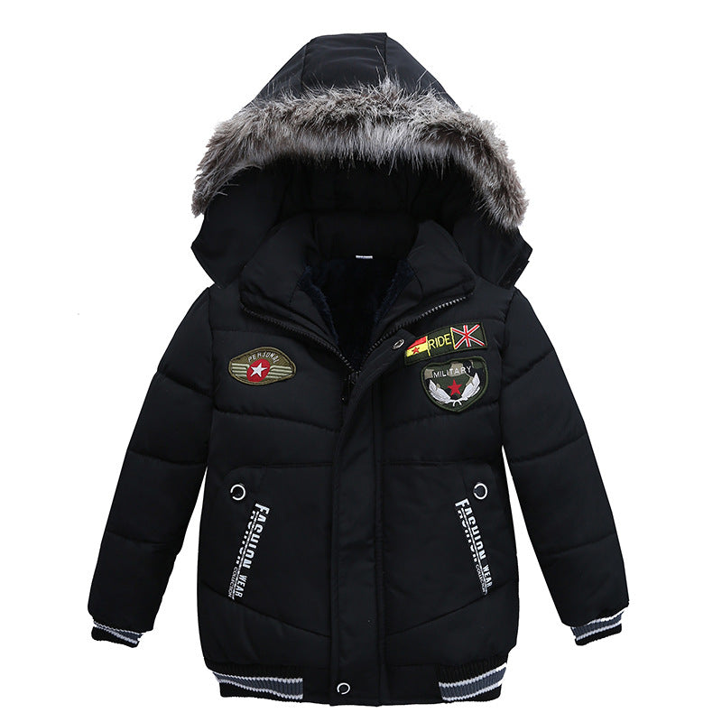 Small And Medium-Sized Boys Cotton-Padded Jackets Image