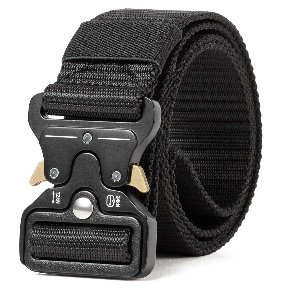Military Tactical Belt Heavy Duty Security Guard Working Utility Nylon Waistband Image