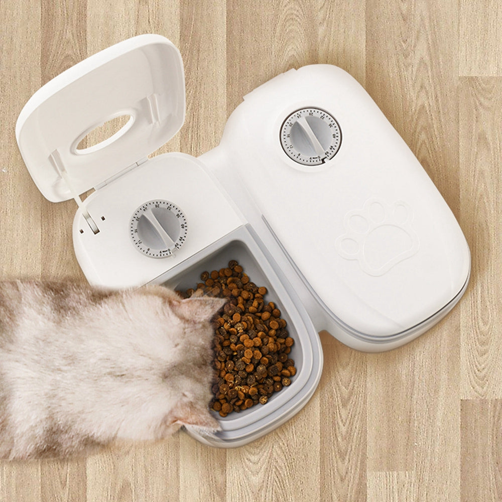 Automatic Pet Feeder Smart Food Dispenser For Cats Dogs Timer Stainless Steel Bowl Auto Dog Cat Pet Feeding Pets Supplies Image