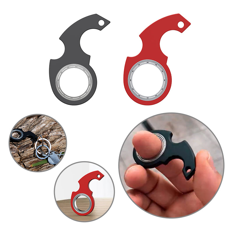 Creative Fidget Spinner Toy Keychain Hand Spinner Anti-Anxiety Toy Relieves Stress Finger Spinner Keychain Bottle Opener Kids Toy Image