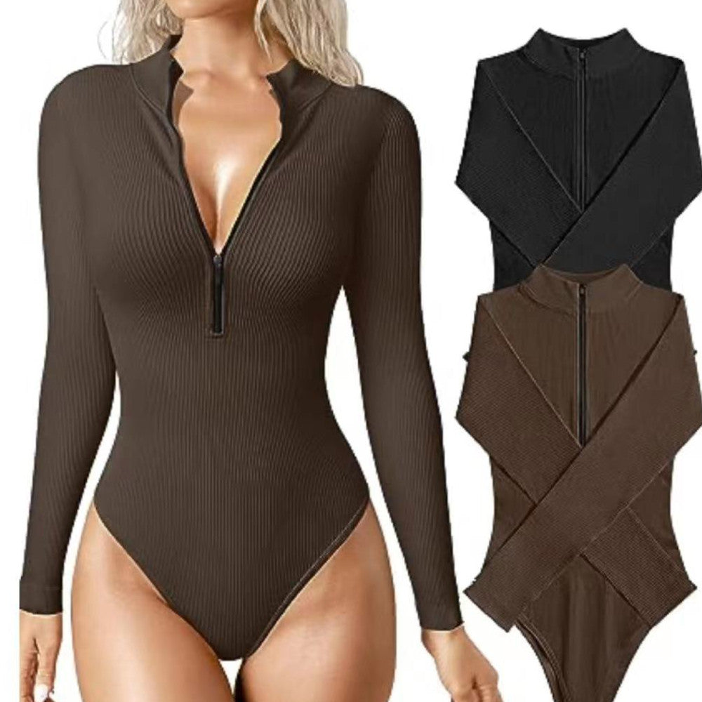 Fashion Long Sleeve Jumpsuit Seamless Slimming Shapewear For Women Romper Image