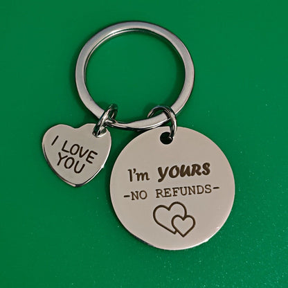 Romantic Couples Keychain Gift For Her Him Girlfriend Boyfriend Love Keyring Tag