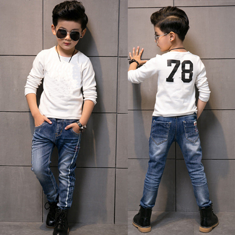 CUHK Kids' Fashion Straight Casual Pants Image