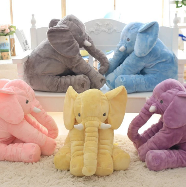 Elephant Doll Pillow Baby Comfort Sleep With Image