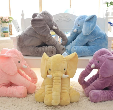 Elephant Doll Pillow Baby Comfort Sleep With Image