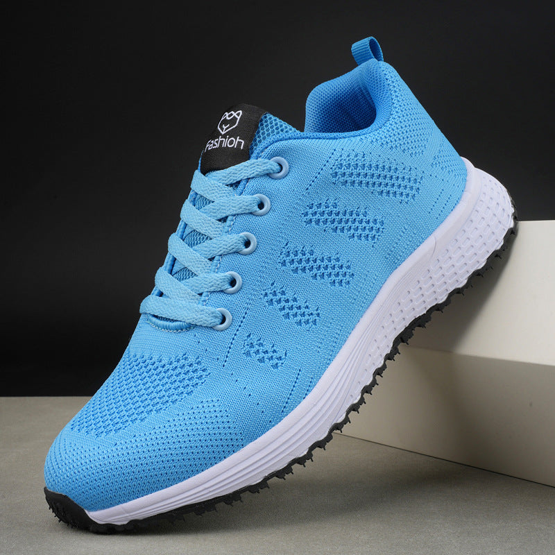 Plus Size Spring And Autumn Sneakers Women's Fly-kit Mesh Women's Shoes Image