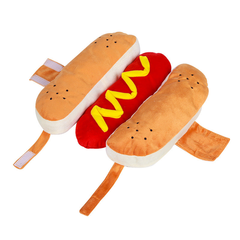 Funny Halloween Costumes For Dogs Puppy Pet Clothing Hot Dog Design Dog Clothes Pet Apparel Dressing Up Cat Party Costume Suit Image