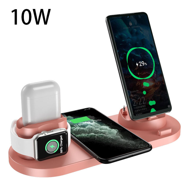 Wireless Charger For IPhone Fast Charger For Phone Fast Charging Pad For Phone Watch 6 In 1 Charging Dock Station Image