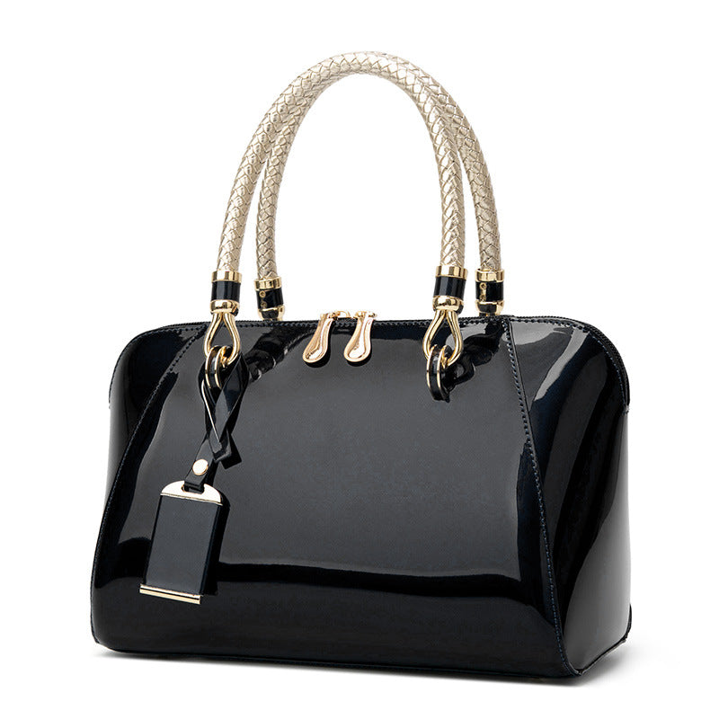 Patent Leather Handbags Shiny Handbag Fashion One-shoulder Diagonal Bag Image