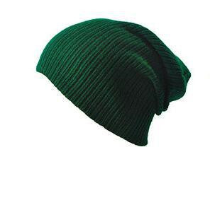 Men's And Women's Warm Solid Color Striped Caps Image