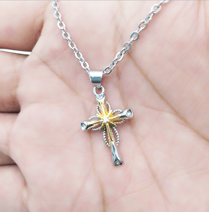 Octagonal Star Cross Alloy Pendant Image