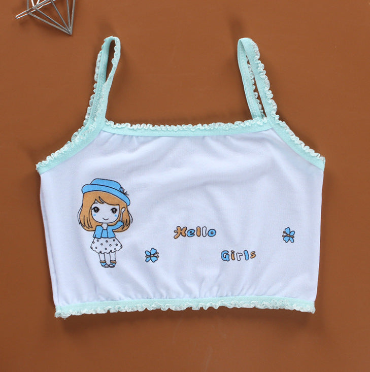 Girls Sports Casual Cotton Camisole Bra Image