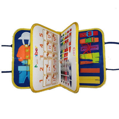 New Busy Book Children's Busy Board Dressing And Buttoning Learning Baby Early Education Preschool Sensory Learning Toy Image